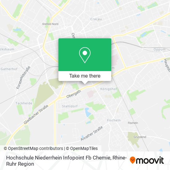 Hochschule Niederrhein Infopoint Fb Chemie map