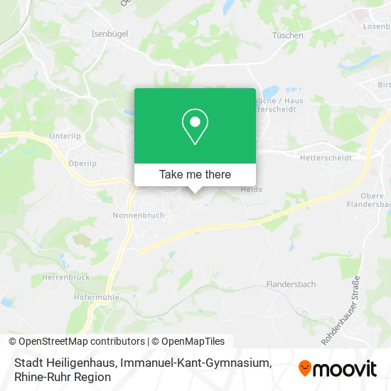 Карта Stadt Heiligenhaus, Immanuel-Kant-Gymnasium