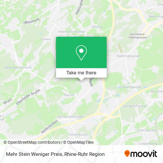 Mehr Stein Weniger Preis map