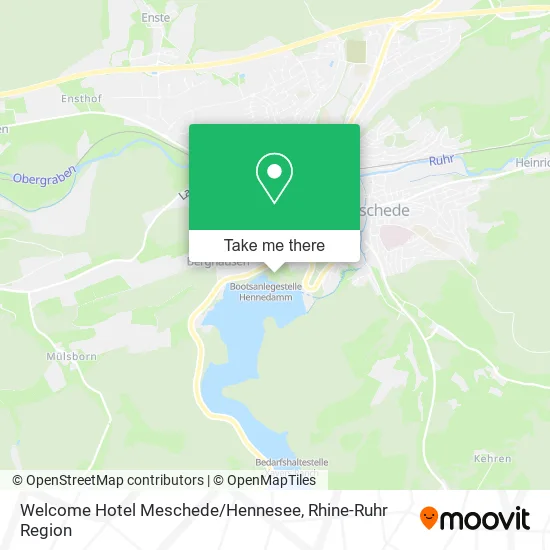 Карта Welcome Hotel Meschede / Hennesee