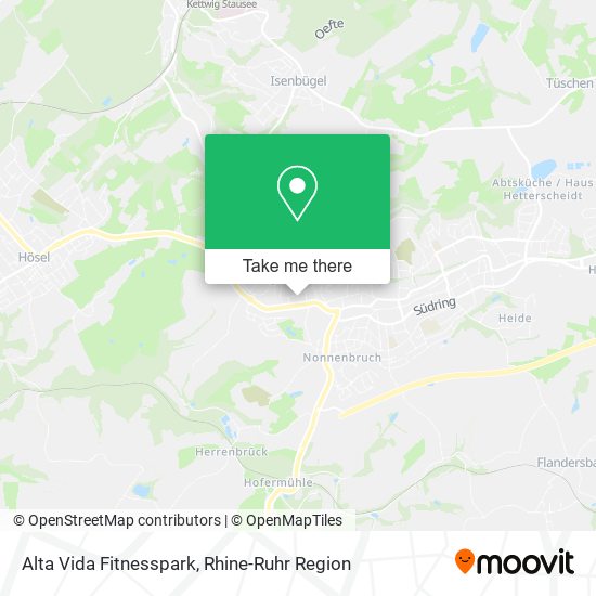 Alta Vida Fitnesspark map