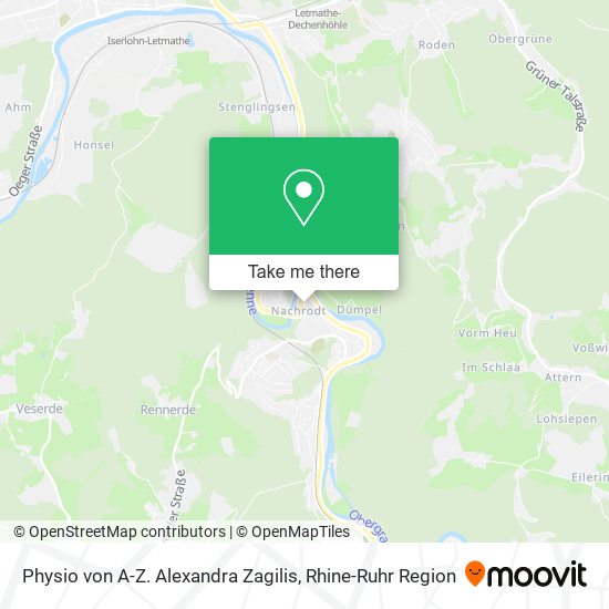 Physio von A-Z. Alexandra Zagilis map