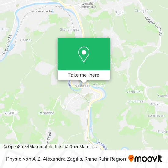 Карта Physio von A-Z. Alexandra Zagilis