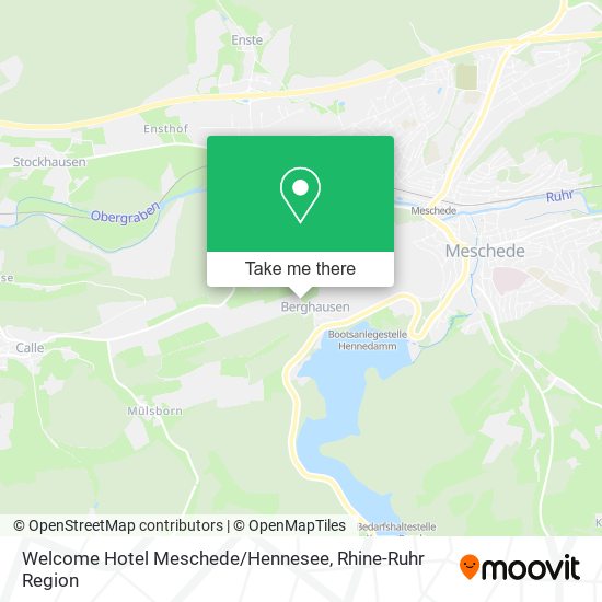 Welcome Hotel Meschede / Hennesee map