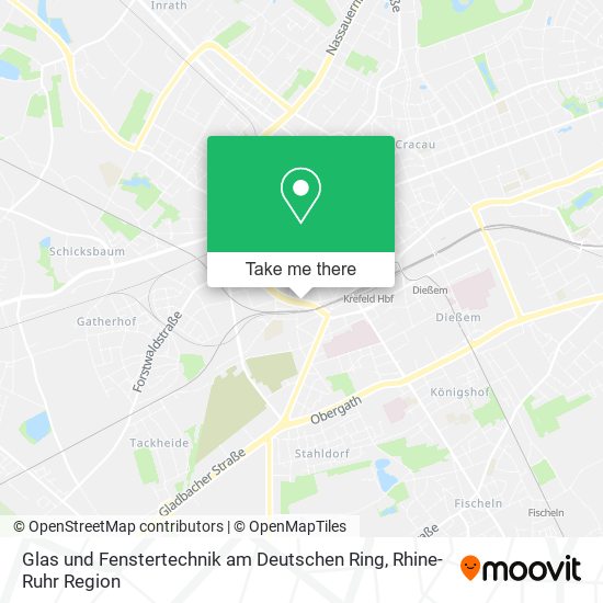 Карта Glas und Fenstertechnik am Deutschen Ring
