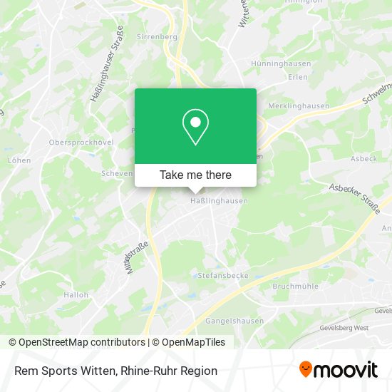 Rem Sports Witten map