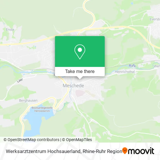 Карта Werksarztzentrum Hochsauerland