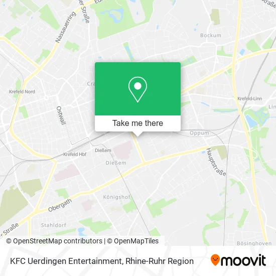 Карта KFC Uerdingen Entertainment