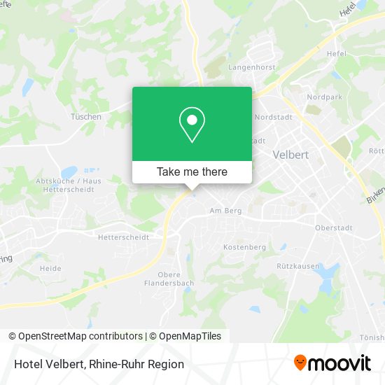 Hotel Velbert map