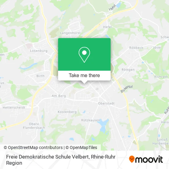 Карта Freie Demokratische Schule Velbert