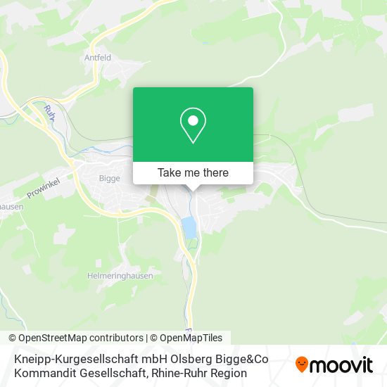 Kneipp-Kurgesellschaft mbH Olsberg Bigge&Co Kommandit Gesellschaft map