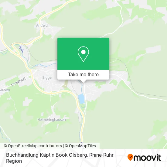 Карта Buchhandlung Käpt'n Book Olsberg