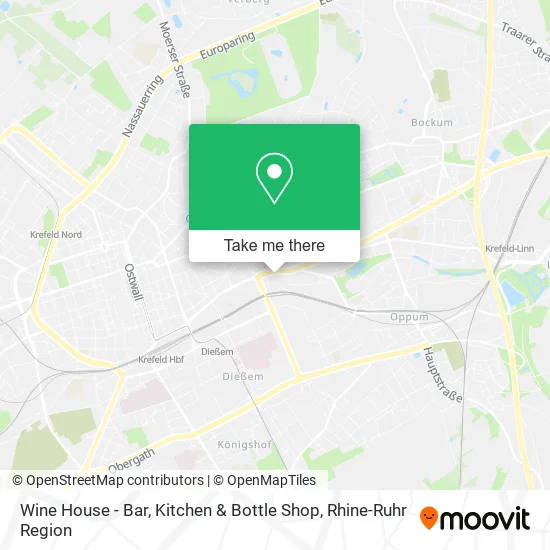 Wine House - Bar, Kitchen & Bottle Shop map