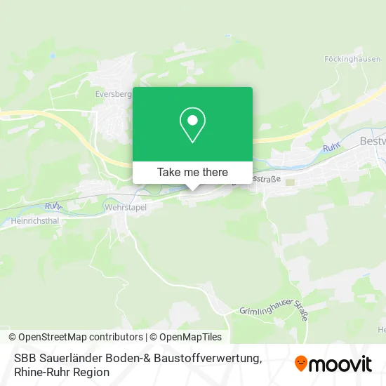 Карта SBB Sauerländer Boden-& Baustoffverwertung