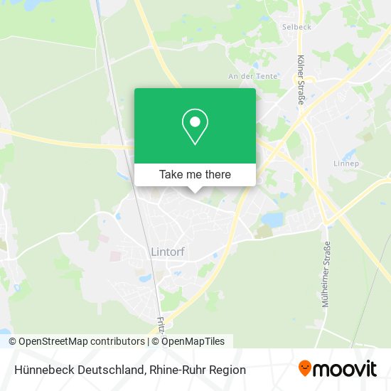 Hünnebeck Deutschland map