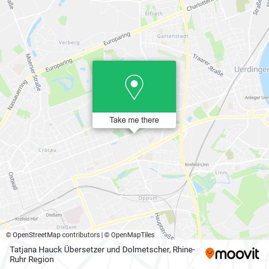 Tatjana Hauck Übersetzer und Dolmetscher map