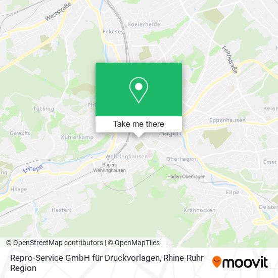 Карта Repro-Service GmbH für Druckvorlagen