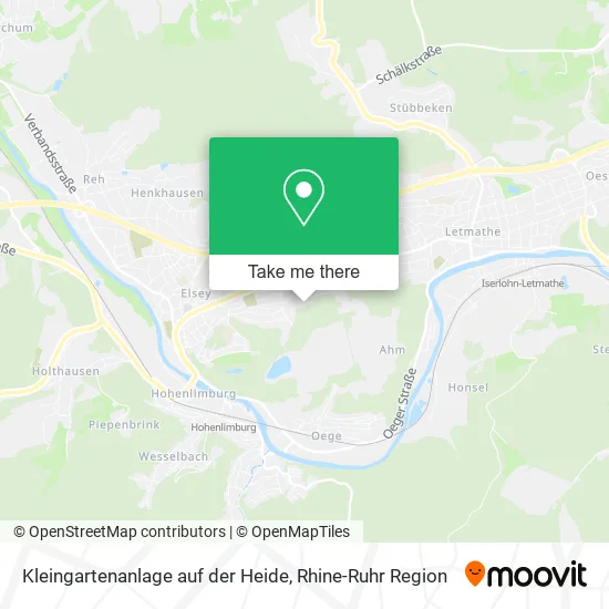 Карта Kleingartenanlage auf der Heide