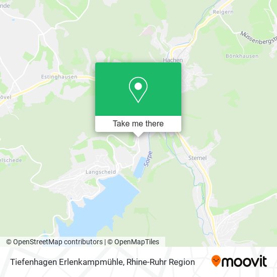 Tiefenhagen Erlenkampmühle map
