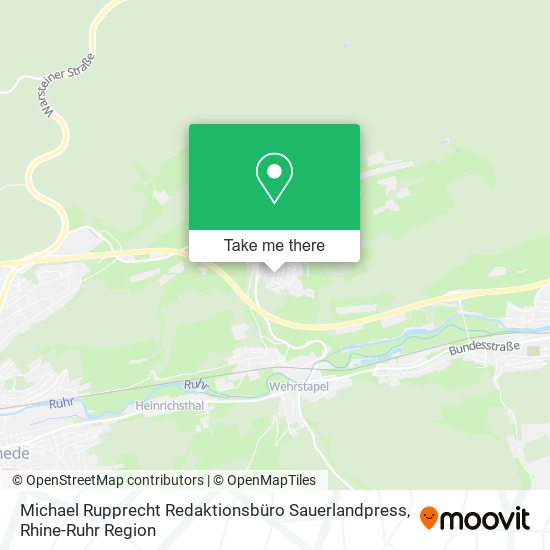 Michael Rupprecht Redaktionsbüro Sauerlandpress map