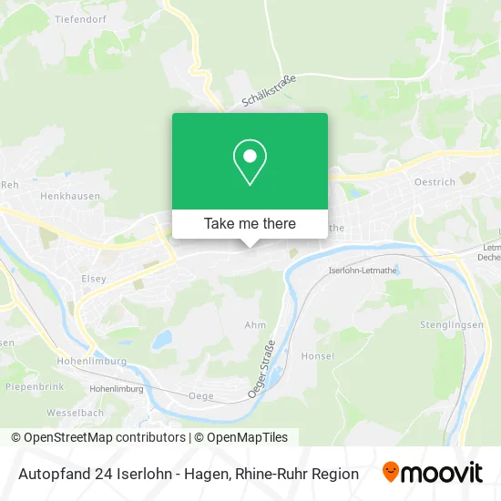 Карта Autopfand 24 Iserlohn - Hagen
