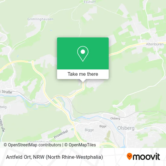 Antfeld Ort map