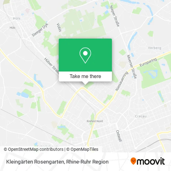 Карта Kleingärten Rosengarten