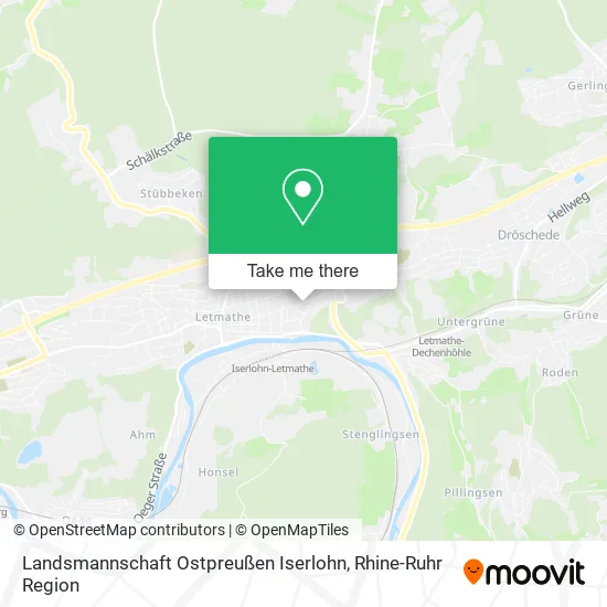 Карта Landsmannschaft Ostpreußen Iserlohn