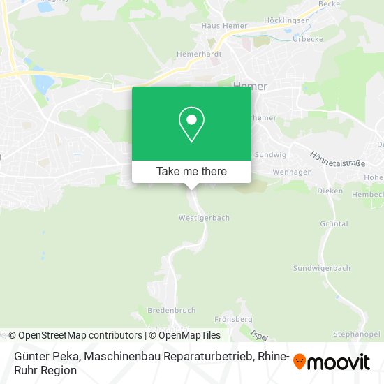 Günter Peka, Maschinenbau Reparaturbetrieb map
