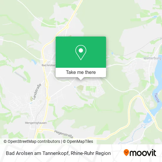 Карта Bad Arolsen am Tannenkopf