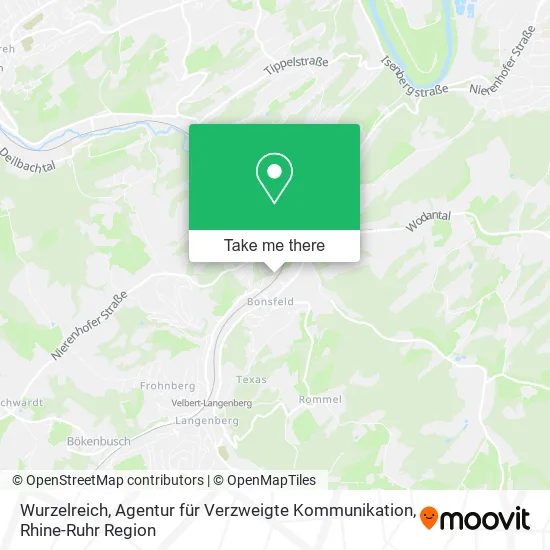 Карта Wurzelreich, Agentur für Verzweigte Kommunikation