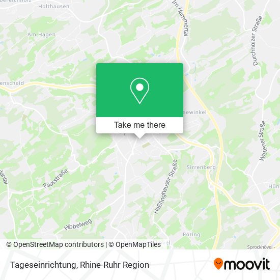 Карта Tageseinrichtung