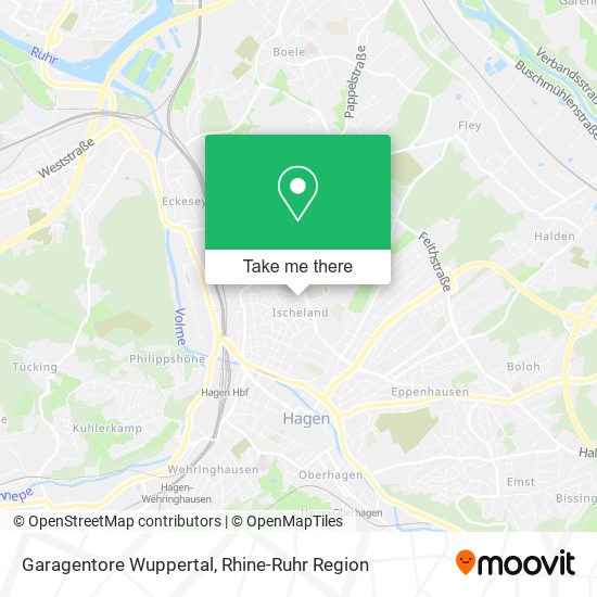 Garagentore Wuppertal map