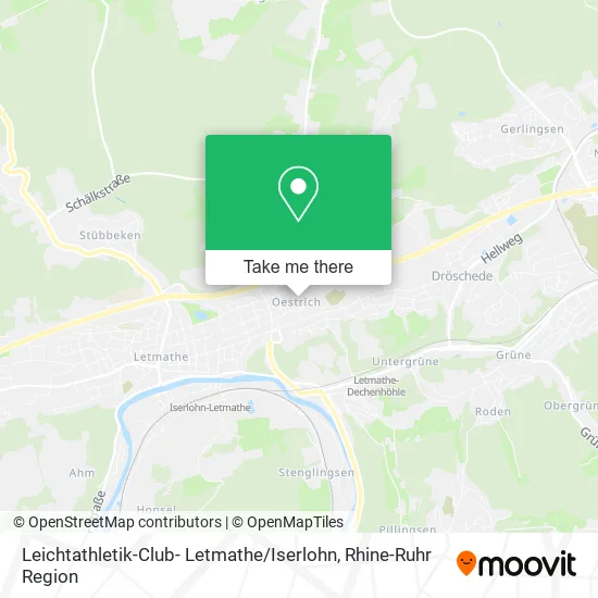Карта Leichtathletik-Club- Letmathe / Iserlohn