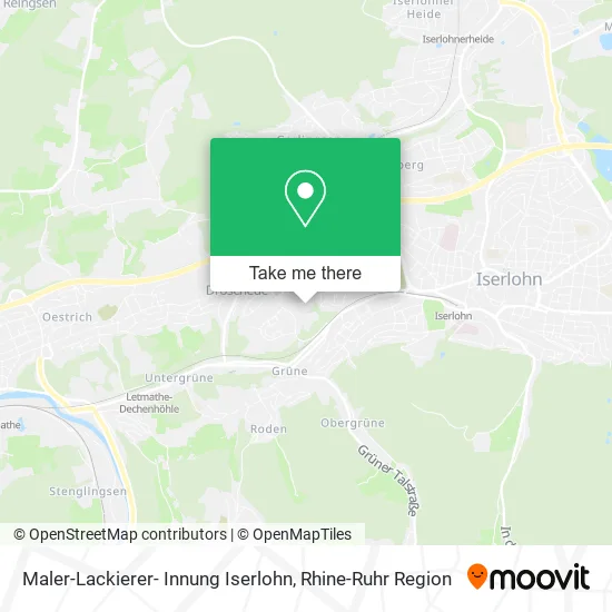 Карта Maler-Lackierer- Innung Iserlohn