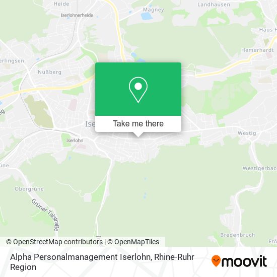 Alpha Personalmanagement Iserlohn map