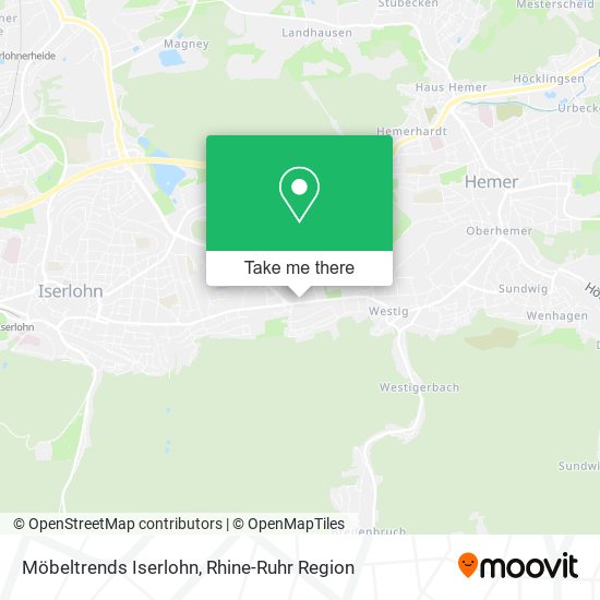 Möbeltrends Iserlohn map