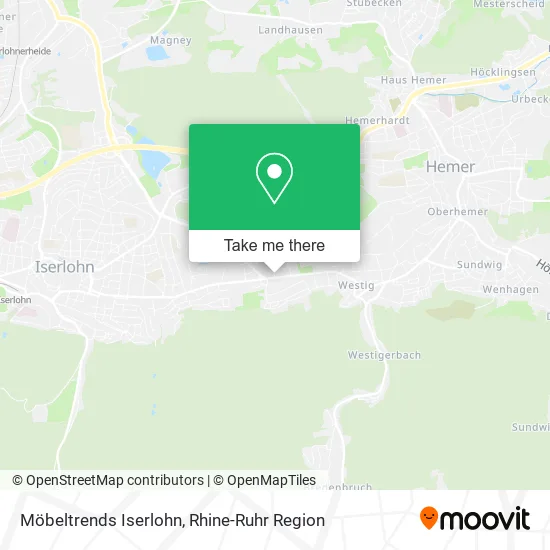 Карта Möbeltrends Iserlohn