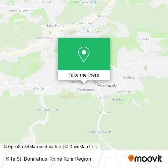 Kita St. Bonifatius map