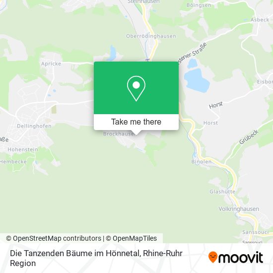 Die Tanzenden Bäume im Hönnetal map