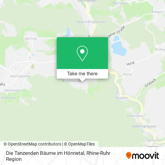 Карта Die Tanzenden Bäume im Hönnetal