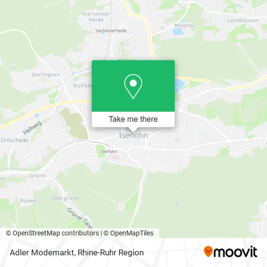 Карта Adler Modemarkt