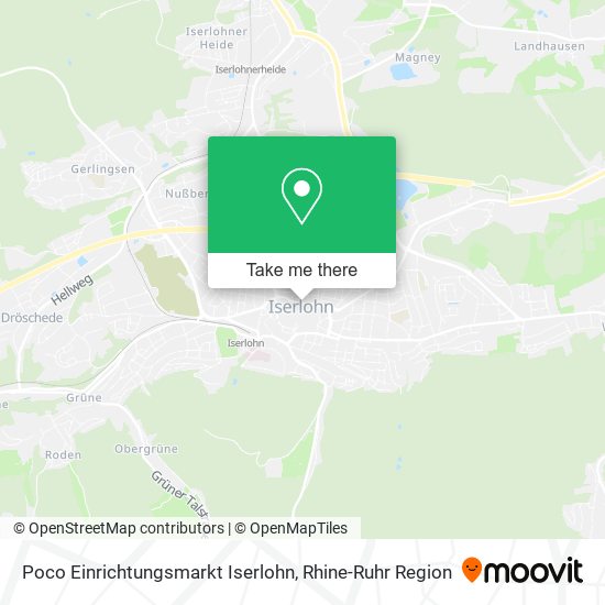 Poco Einrichtungsmarkt Iserlohn map