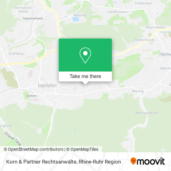 Карта Korn & Partner Rechtsanwälte