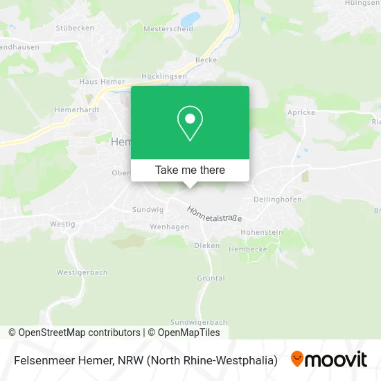 Карта Felsenmeer Hemer
