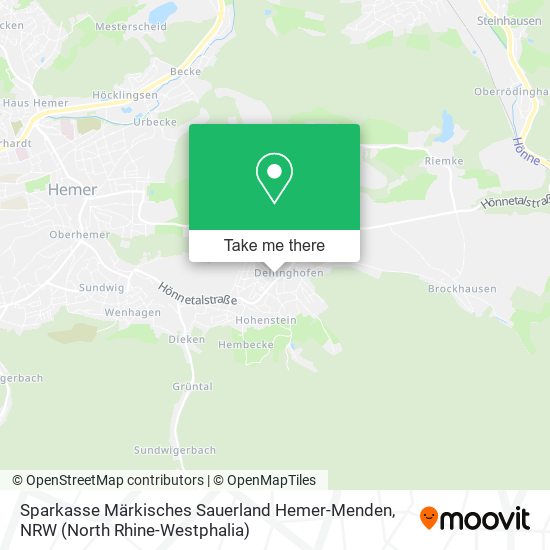 Sparkasse Märkisches Sauerland Hemer-Menden map