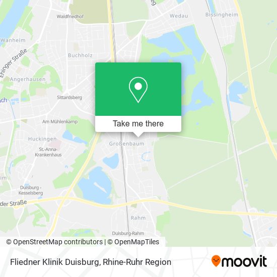 Fliedner Klinik Duisburg map
