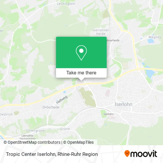 Карта Tropic Center Iserlohn