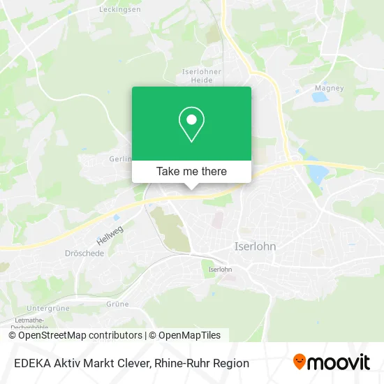 Карта EDEKA Aktiv Markt Clever