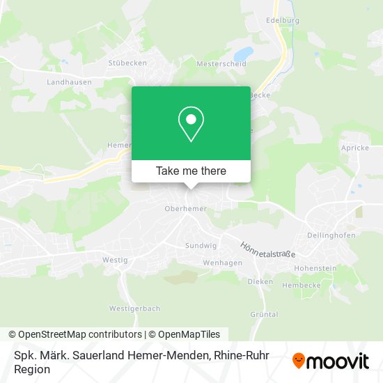Spk. Märk. Sauerland Hemer-Menden map